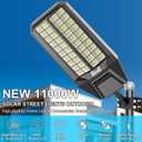 Solar Street Lights Outdoor Waterproof Dusk to Down Heavy Duty 10000W Commercial Large Solar Lights Outdoor Motion Sensor with Remote Control LED Parking Lot Flood Lights for Yard Garden Walkway