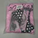 VLUV Pink Halloween Costumes Set, Women's Halloween Retro Satin Jacket Set with Scarf Headbands Glasses Accessories (Pink, XXL)