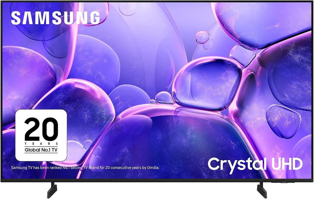 Samsung Smart TV 43'' U8000F Crystal UHD 4K TV, Crystal Processor 4K, Motion Xcelerator, Gaming Hub, Knox Security, Metal Stream Design [2025]