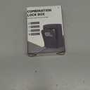 Key Lock Box Wall Mounted,4 Digit Combination Weatherproof Lockbox for Outside House,5 Keys Large Capacity Lockbox,Key Safe Security Storage Lock Box with Resettable Code for Indoor Outdoor Garage (1 pack-Black)