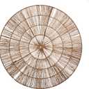 PEMAR Handwoven Jute Wall Hanging Baskets, Set of 3 Round Woven Wall Decor (22", 19", 15"), Decorative Wall Accents for Living Room, Bedroom and Entryway