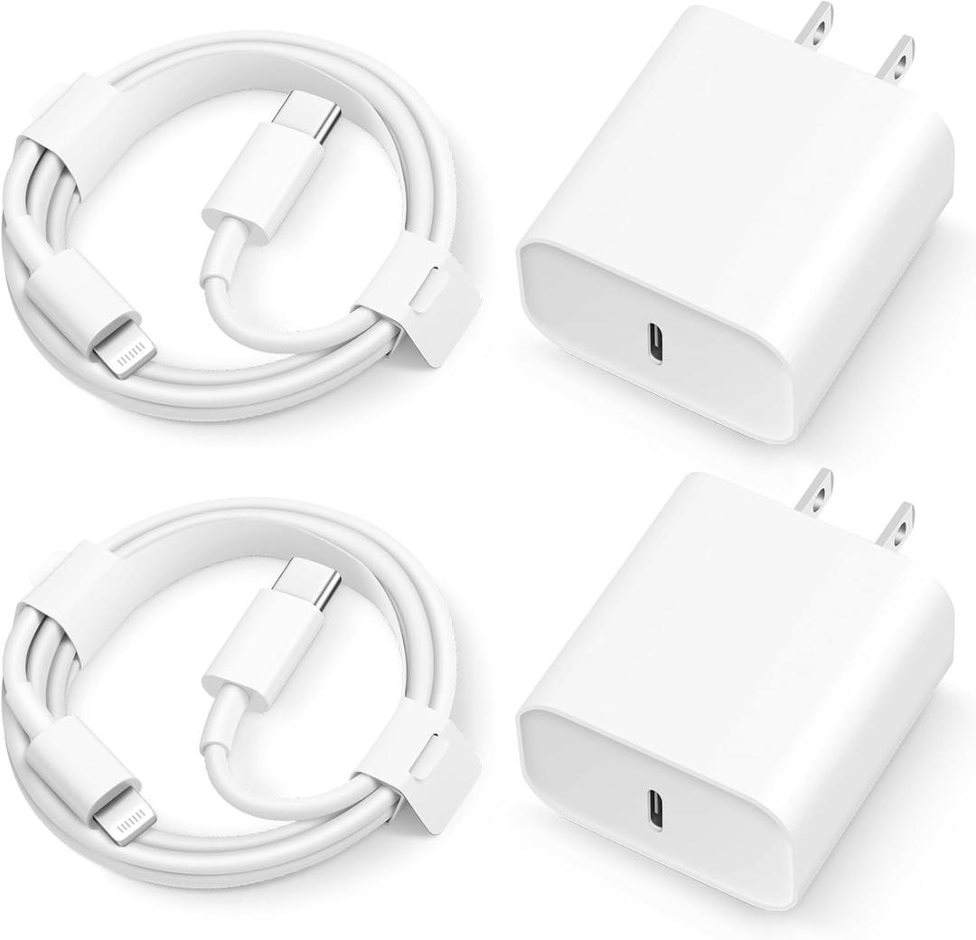 iPhone 14 13 12 11 Super Fast Charger [2Pack] cargador 20W Rapid USB C Wall Charger Block with 6FT Fast Charging Cable Compatible with iPhone 14 Pro Max/Pro/Plus/Mini/iPad