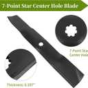 GX21380 Medium Lift Blades for 54" Mower Deck, Compaitble with John Dee-re D170 E180 G110 S180 190C LA150 LA175 Craftsman Lawn Mower, Replace GY20679, GY20684, GY20686, 3 Pack