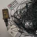 Outdoor String Lights 99FT 300 LED Connectable 8 Modes with Timer Decorative String Lights for Xmas Tree Patio Party Warm White (Warm White Dark Green Wire)