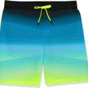 Under Armour Mens E-Board Swim Shorts with Drawstring Closure & Back Elastic Waistband, Quick-Dry (Sp22 Black-7 E-board, Large)