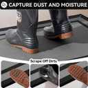 Indoor Door Mat Thin Low Profile Entryway Mats Grey 31"x47"