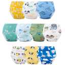 Potty Training Pants for Boys Girls, Learning Designs Training Underwear Pants (10 Packs, 2-4T, Blue) (Blue-10packs)