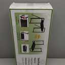 Heavy Duty Garden Kneeler and Seat for Elderly, 400lbs Capacity Foldable Gardening Stool with Support Legs & Thick Pad, Includes Large Tool Organizer Bag, Black