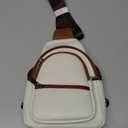 Sling Bag for Women, Crossbody Bags Purse for Women Trendy Vegan Leather Fanny Pack with Adjustable Strap (Z-beige Brown)