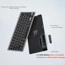OMOTON Wireless Keyboard for Mac, Ultra-Slim Bluetooth Keyboard with Stable Connection, Compatible with iMac, iMac Pro, MacBook Pro/Air, Mac mini Laptop, Black Grey