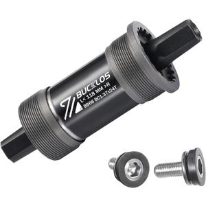 BUCKLOS Bike Square Taper Bottom Bracket - 68/80/90/100/110/120x110.5 113 116 118 122.5 127 140 152 156 166 174mm Bicycle BSA Brackets for Mountain/MTB/Road/Fat Bike/Ebike,BB68-Black, 118mm
