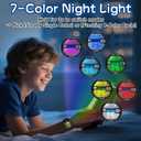 SOCICO Kids Digital Watches for Girls Boys, 5ATM Waterproof, 7 Color Lights Waterproof Watches for Kid with Alarm Stopwatch, Soft Band Wrist Watch Gifts for Kids Ages 5-12