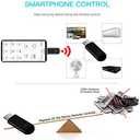 R09 Mini Smartphone IR Remote Controller Adapter for iOS Smart Phone Mini Infrared Universal Control All in One Air Conditioner/TV/DVD/STB (Black-for Lightning)