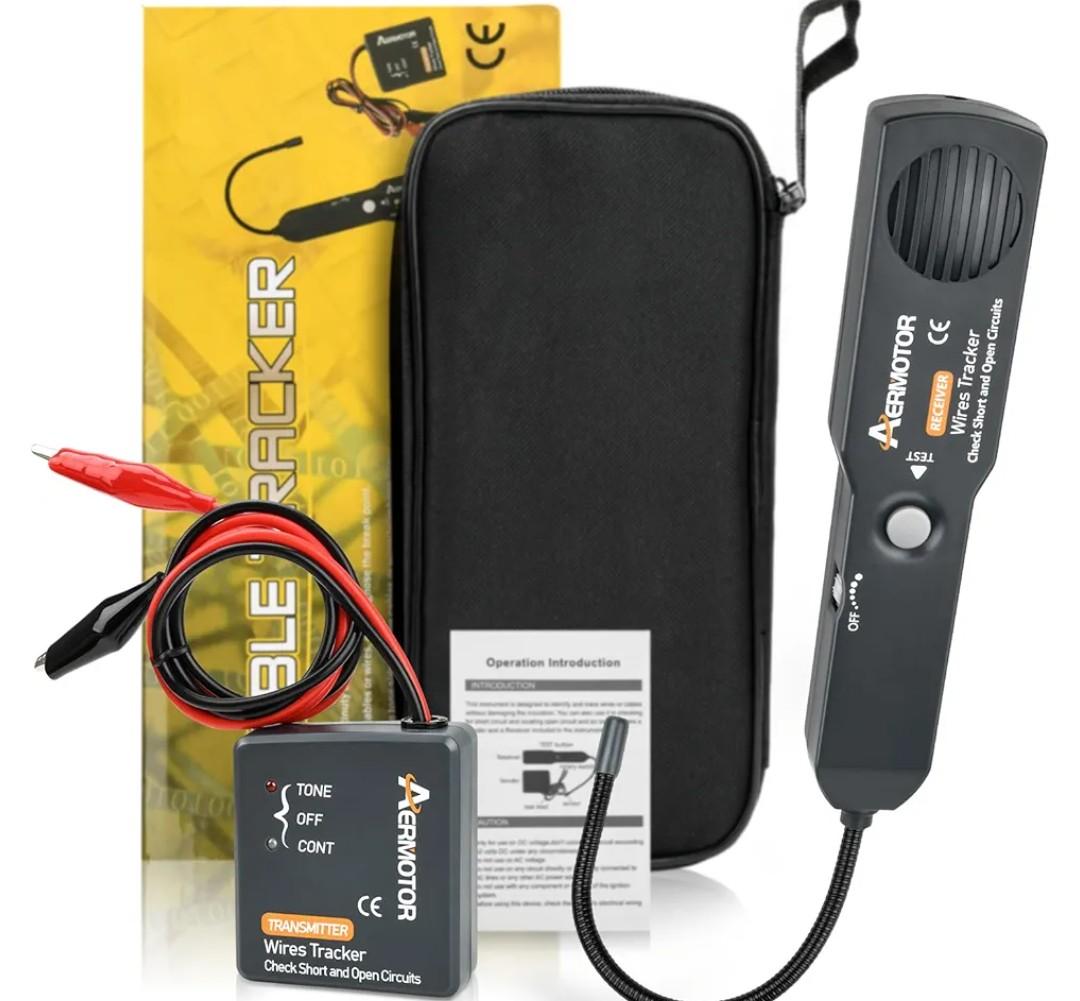 EM415PRO Automotive Circuit Breaker Finder Electrical Tester, 6-42V Wire Tracer Short Circuit Finder, Cable Tracker and Voltage Detector with 8 Inch Flexible Probe for Car and Home Diagnostics