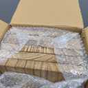 WOPITUES Wood Floating Shelves Set of 6, Shelves for Wall Decor, Farmhouse Shelf for Bedroom, Bathroom Storage Shelves, Book Shelves for Living Room - Rustic Brown (16.5 Inch)