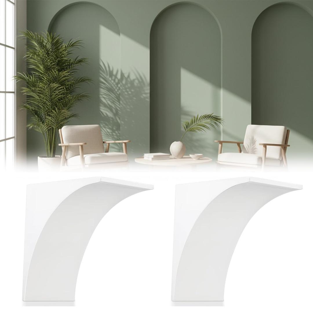 2-Pack Round Doorway Arch Kit, Pre-Curved Drywall Form for Easy DIY Installation, Creates Half-Circle Top on Any Interior Doorway, Add Modern Rounded Corners to Your Home Decor (9"x9"x5")