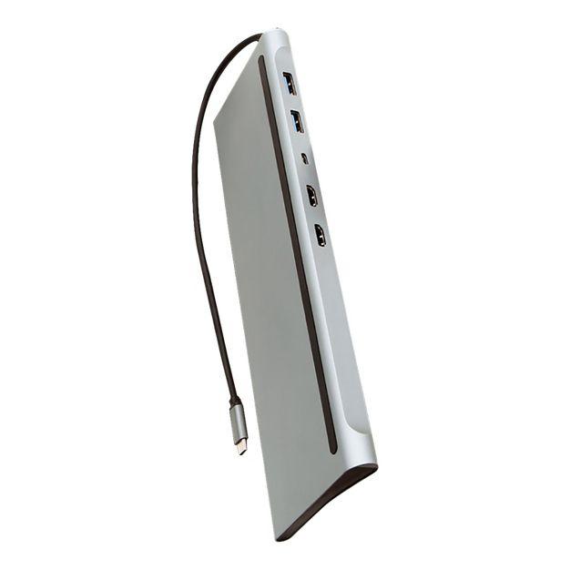 HELIX 5-in-1 USB-C® Docking Station in Silver