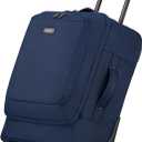 HanTrip Small Rolling Carry On Luggage Suitcases Duffle Bag with Wheels and Handle, 2 Wheeled Soft Sided Heavy Duty Luggage for Travel Carry On Roller Weekender Bag with Wheels for Women Men (Blue)