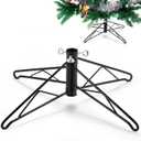Barydat Christmas Tree Stands Metal Folding Artificial Christmas Tree Legs Replacement Holder Base for Xmas Winter Holiday New Year Decorations (dark Green, 18 Inch)