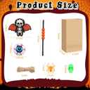 2 x Capoda 170 Pcs Halloween Party Favors for Kids, 12 Sets DIY Witch Broom Bags with Pumpkin Straws Skull Tags Spider Eyeball Toys Stickers for Trick or Treat Goodie Bag Fillers Classroom Supplies