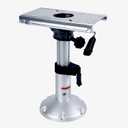 Aluminum Adjustable Height Locking Boat Seat Pedestals with Slide 13 to 18 Inches for Boat Seats (1pcs)