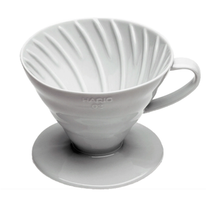 Ceramic Coffee Dripper,white (cup+filter paper)