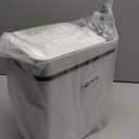 Bathroom Trash Can with Lid 2.6 Gallon Automatic Touchless Garbage Cans Small Smart Motion Sensor Trashcan Slim Waterproof Trashcan for Bedroom, Office, Living Room, Toilet, RV (A-Basic Battery Supply-White)