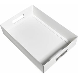 15-Pack 13" X 9" X 3" White Blyss Cookie Crate,Sturdy Cookie Serving Tray Great for Party Platters,Natural White Paper Cardboard Tray use for Packaging and Hold Cookies,Take Out Container,Pack of 15