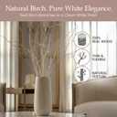 Branches for Vase, 3'4' Natural Birch Tree Branches for Decoration, Bundle of 10 Tall Decorative Sticks for Vases, Rustic Wood Branches for Crafts, Weddings, Seasonal & Home Dcor - White