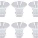 4Pcs Flange Inserts Silicone Portable Wearable Pump Flange Accessories Breastfeeding Essentials Kit (17MM)