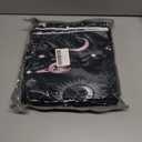 Castle Fairy Outer Space Bedding Set Starry Sky Pink White Stars Black Comforter Cover Set for Kids Teens Bedroom Decor Galaxy Universe Planet Duvet Cover Microfiber Breathable Bedspread Full Size (Multi 18)