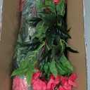 Alupssuc 12 Bundles Artificial Impatiens Flowers Faux Silk Plant for Indoor Outdoor Decor, UV Resistant No Fade Fake Spring Flowers for Porch, Yard, Patio, Window Box Decoration,Rosered