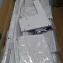 Lulive White Dresser for Bedroom 6 Drawers - Fabric Dressers for Bedroom with LED Light & Charging Station - Adults Chest of Drawers for Living Room Hallway Closet (White)