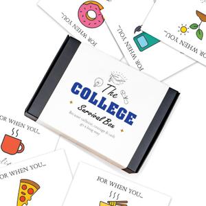 College Survival Gift Card Box 2026, Open When Cards for Students, Graduation Money Holder, Unique Care Package for Leaving Home University Students, Creative High School Grad Gifts for Him or Her