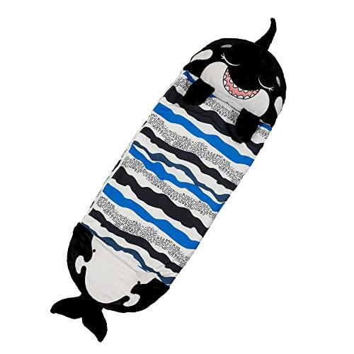 Happy Nappers Pillow & Sleepy Sack- Comfy, Cozy, Compact, Super Soft, Warm, All Season, Sleeping Bag with Pillow- Medium 54” x 20”, Shark Happy Nappers Pillow & Sleepy Sack- Comfy, Cozy, Compact, Super Soft, Warm, All Season, Sleeping Bag with Pillow- Medium 54” x 20”, Shark