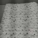 KSIIA Washable Dog Bed Deluxe Plush Dog Crate Beds Comfy Kennel Pad Anti-Slip Pet Sleeping Mat for Dogs, 17" x 12", Gray