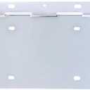 United Pacific 10512 Chrome 2 License Plate Angled Holder W/Hinge