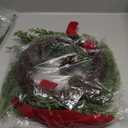 Alipher Christmas Garland Artificial Pine Needle Garland Christmas Decoration Garland Handmade Christmas Teardrop Swag Christmas Wreath for Christmas Decor (Wreath)