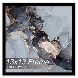 Fxojyvo 13x13 Frame, Black Picture Frame for 13 x 13 Square Picture Poster Photo, Light Weight and High Transparent 13 by 13 Frame for Wall - 1 Pack/Black/13 x13