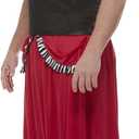 Smiffys Bearded Lady Costume, Red with Dress, Corset, Headband & Beard, Circus Fancy Dress, Jester Dress Up Costumes, Medium