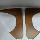 JCAJCA Coffee Table for Living Room Mid Century Modern Center Table with Glass Top and Wood, 32 Inch, Brown/ Walnut