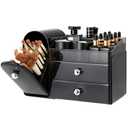 TRQWRO Makeup Organizer with Makeup Brush Holder for Vanity,Large Skincare Organizers with Drawers,Bathroom Countertop Organizer,Storage Lipstick,Perfume,Nail Polish,Beauty,Mothers Day Gifts