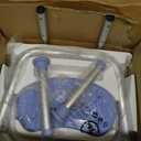 Swivel Shower Chair, 360 Non-Slip Shower Seat with Backrest for Elderly and Disabled, Height Adjustable Rotating Tub Transfer Bench for Seniors Bathroom Inside Shower(Blue)