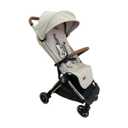 Primo Passi Icon Travel - Baby Stroller Special Edition, Lightweight and Compact, Chrome Frame/Beige - Perfect for On-The-Go Parents