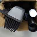 Pet Hair Removal Rubber Broom with Squeegee, Carpet Rake for Pet Hair with 59" Telescoping Long Handle, Fur Remover Rake for Carpet, Hardwood Floor, Tile