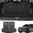 for 2024 2025 Hyundai Santa Fe Trunk Cargo Mat Liner with Backrest Mat All Weather TPE for Hyundai Santa Fe Accessories (Cargo Mat with Backrest Mat)
