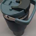 Gpeng 40 oz Tumbler with Handle, Water Bottles with Straw Lid, Insulated Stainless Steel Travel Mug Cup Holder Friendly, Keep Drinks Cold or Hot for 48+ Hours