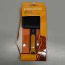 Fiskars Pet, Cat and Dog Brush, Fine Bristles & SoftGrip Handle for Gentle Grooming and Deshedding, Cat and Dog Supplies, Orange/Black