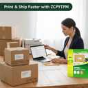 2 x VZCPYTPM 2x4 Shipping Labels Printable White, 250 Address Labels for Printer, Laser & Inkjet Compatible Customized Stickers, Blank Shipping Labels for Mailing, File Folders, Office & Home Organization