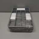 2 x Kitsure Cutlery Drawer Organiser for Kitchen - Adjustable Cutlery Tray for Effortless Utensil Sorting, Versatile Kitchen Storage & Organisation Solution, 12.13" x 1.54" x 8.07"~13.90", Grey (Medium)